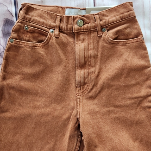 NWT Everlane "The Way-High" Rise Straight Jean Burnt Orange | Women's Size 24 - Picture 6 of 14